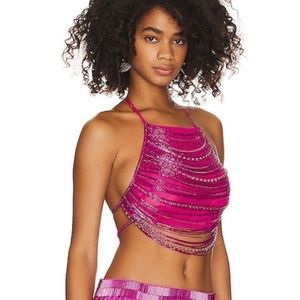 NBD revolve beaded top
